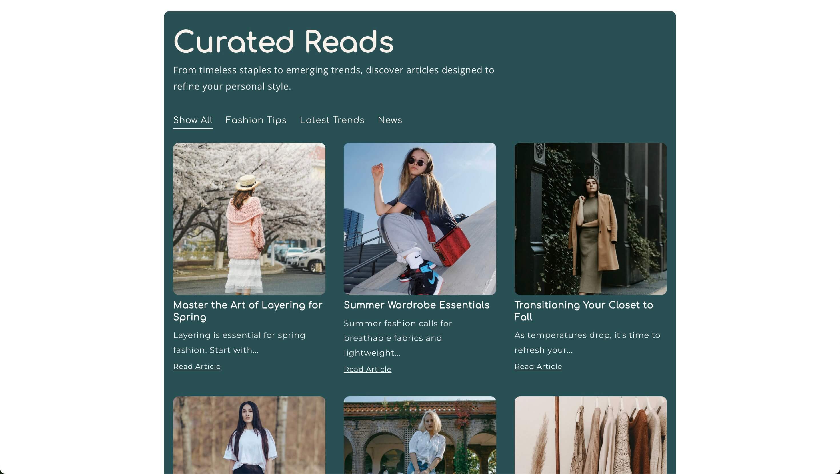 Blog Posts With Menu preview 2