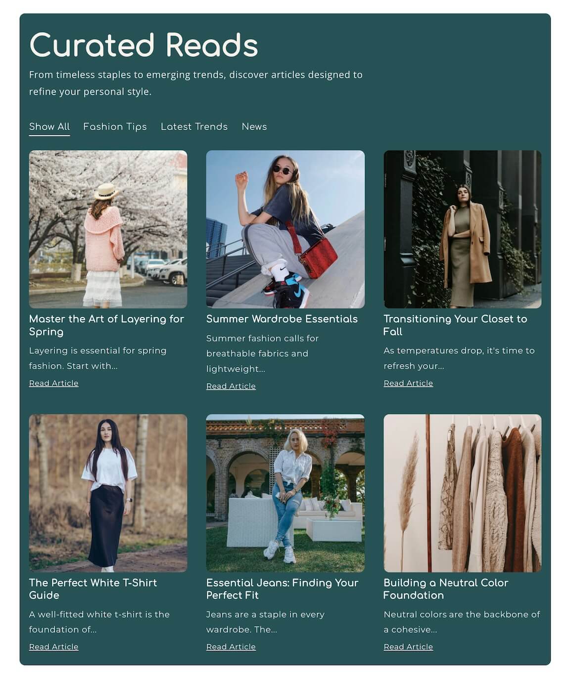 Blog Posts With Menu preview 3