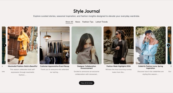 Blog Posts With Menu