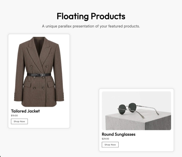 Floating Products