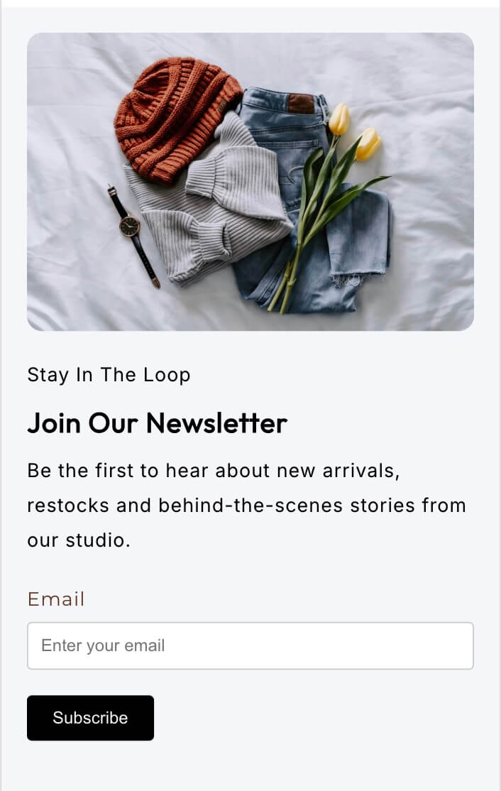 Newsletter Signup preview 3