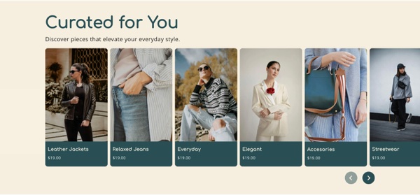 Product Cards Carousel