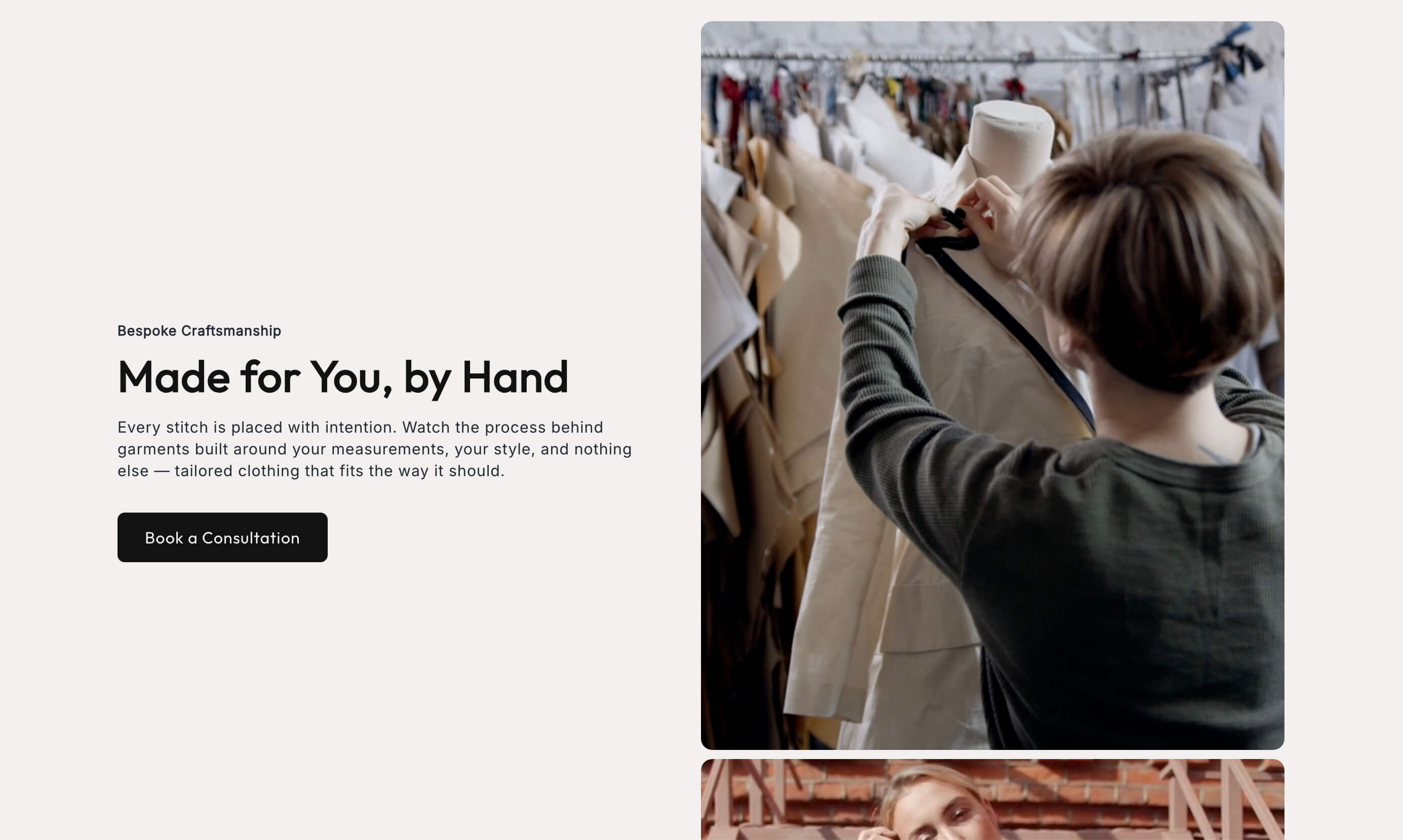 Abra Split Screen Vertical Scroll Shopify section