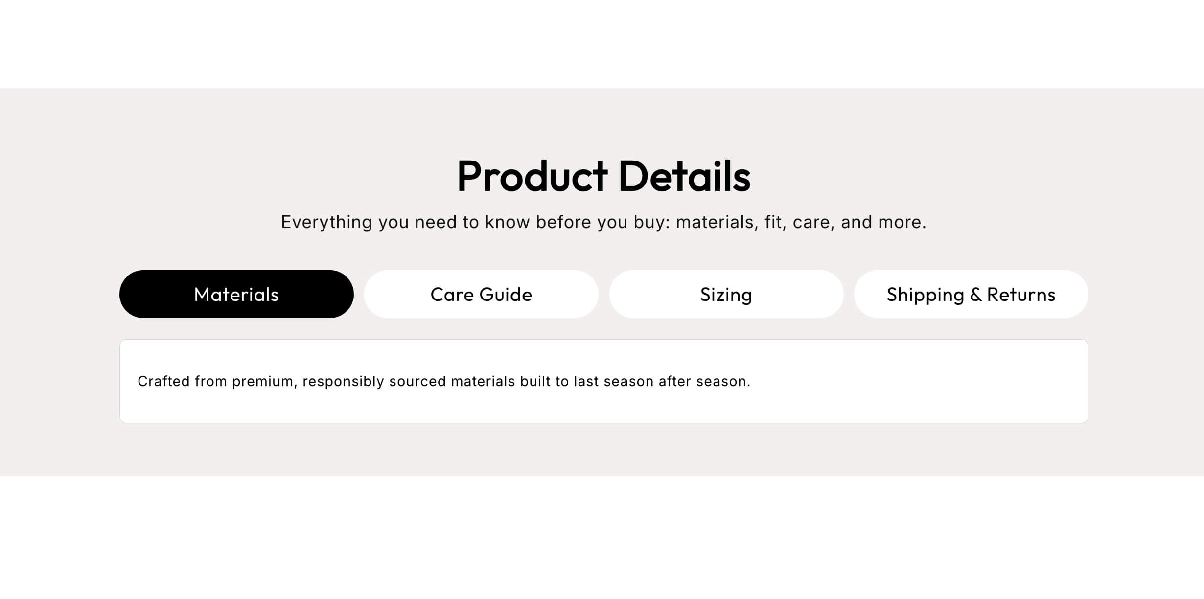 Tabbed Content preview 1