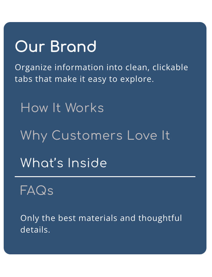 Tabbed Content preview 12